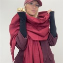 sciarpa in viscosa e lana rainbow